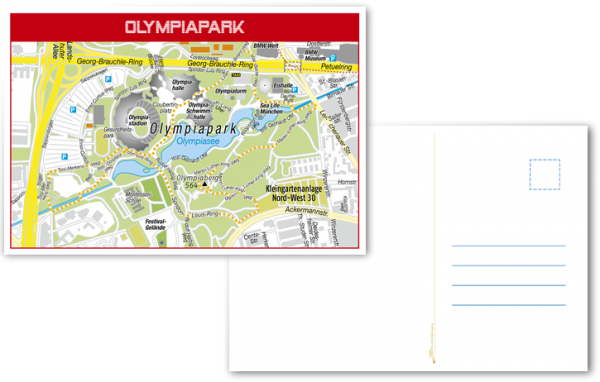 Postkarte-Olympiapark-München