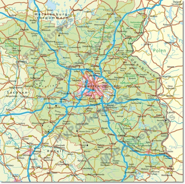 Brandenburg - Regionalkarte