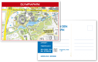 Einladungs-Postkarte-Olympiapark-Runde-München