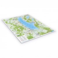 Block mit Karte rund um den Ammersee