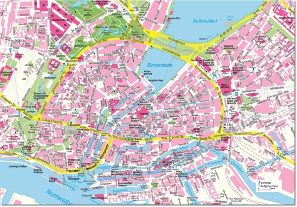 Hamburg - Stadtplan